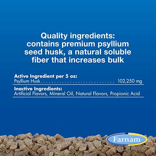 Farnam Sand Clear for Horses Natural Psyllium Crumbles, Veterinarian recommended to support the removal of sand & dirt from the ventral colon, 10 lbs., 32 scoops