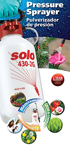 Solo 430-2G 2-Gallon Farm and Garden Sprayer with Nozzle Tips for Multiple Spraying Needs