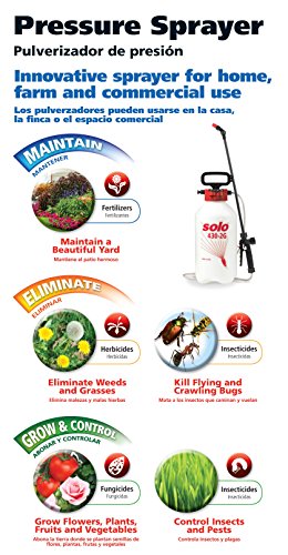 Solo 430-2G 2-Gallon Farm and Garden Sprayer with Nozzle Tips for Multiple Spraying Needs