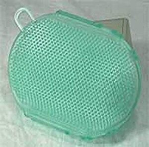 horse and livestock prime 112232 064813 gel scrubbies for horses, green, 6"