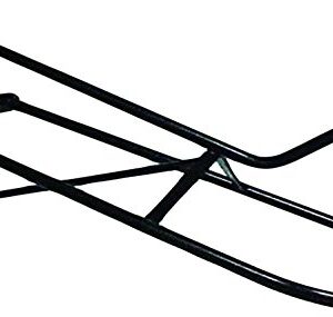 Partrade 248028 Wall Saddle Rack for Western Saddles, 24", Black