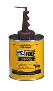 fiebing's hoof dressing with applicator - helps maintain healthy horse hooves and feet - 32 oz