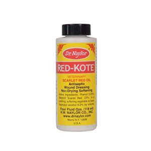 dr. naylor red-kote dauber (4 oz.) - non-drying, soothing and softening skin treatment