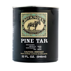 bickmore pine tar 32oz - hoof care formula for horses