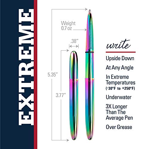 Fisher Space Bullet Space Pen, Rainbow Titanium Nitride (400RB)