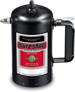 sure shot 32 oz. powder coated steel sprayer, black (sur-1000b)…