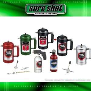 Sure Shot 32 oz. Powder Coated Steel Sprayer, Black (SUR-1000B)…