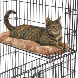 MidWest Homes for Pets Cat Playpen / Cat Cage Includes 3 Adjustable Resting Platforms, Removable Leak-Proof Pan, Easy 2-Door Top / Bottom Access & 4-locking Wheel Casters, 36"L x 23.5"W x 50.5"H