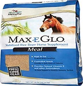 manna pro max-e-glo meal for horse, 40 lb