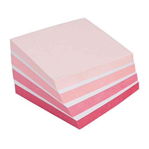 Post-it Sticky Notes Cube Pastel Colors Collection, Pack of 1 Pad, of 450 Sheets, 76 mm x 76 mm, Pink, White, Orange Colors - Self-stick Notes For Note Taking, To Do Lists & Reminders