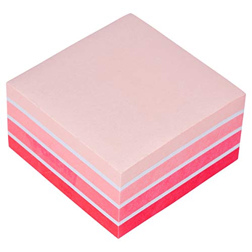 Post-it Sticky Notes Cube Pastel Colors Collection, Pack of 1 Pad, of 450 Sheets, 76 mm x 76 mm, Pink, White, Orange Colors - Self-stick Notes For Note Taking, To Do Lists & Reminders