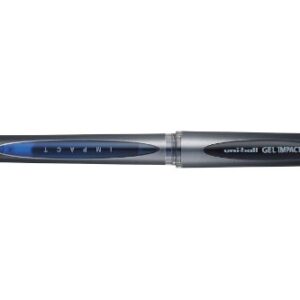 uni-ball 219006000 UM-153S Signo Impact Gel Pens with Rubber Grip, Blue Gel, 1mm Nib (Pack of 12)