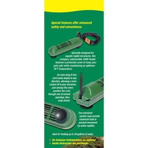 Tetra 26445 Fauna Aquatic Reptile Heater For Frogs, Newts & Turtles,100 Watt,green