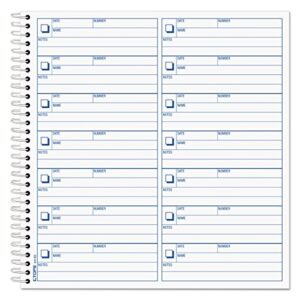 tops 44165 voice mail log book, 8 1/2 x 8-1/4, 1,400-message book