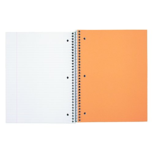 Mead Spiral Notebook, 5 Subject, College Ruled Paper, 180 Sheets, 10-1/2" x 8", Color Selected For You, 1 Count (05682)