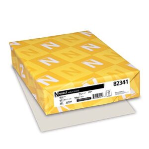 neenah wausau paper 82341 vellum bristol cover stock, 8-1/2 x 11, 67-lb., gray, 250 sheets/pack