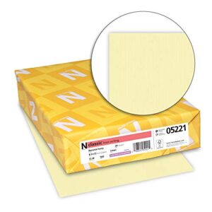 Neenah Paper 05221 Classic Linen Writing Paper, Baronial Ivory, 8-1/2x11, 24-lb., 500 Sheets/Ream, 8 1/2 in X 11 in