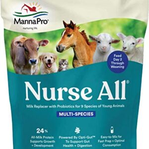 Manna Pro Nurse All Multi-Species Milk Replacer | Great for Puppies and Kittens | 3.5 lb