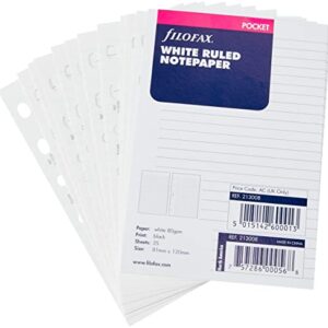 Filofax Pocket Ruled White (B213008)