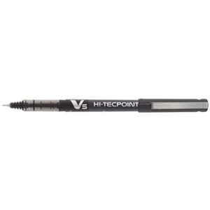 PILOT V5 Liquid Ink Rollerball 0.5 mm Tip - Black, Box of 12