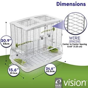 Vision M01 Wire Bird Cage, Bird Home for Parakeets, Finches and Canaries, Medium