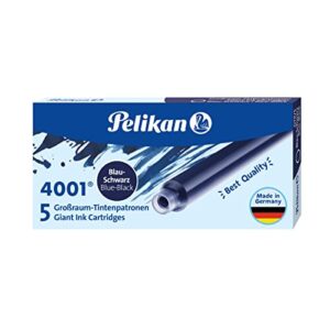pelikan ink cartridge 4001 blue black gtp/5, blue black (310607)