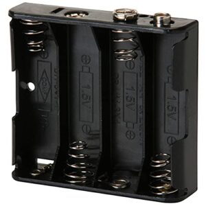 parts express battery holder for (4) aa with standard snap connector : bh341