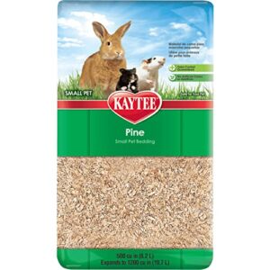 kaytee small animal pine bedding for pet guinea pigs, rabbits, hamsters, gerbils, and chinchillas, 19.7 liter