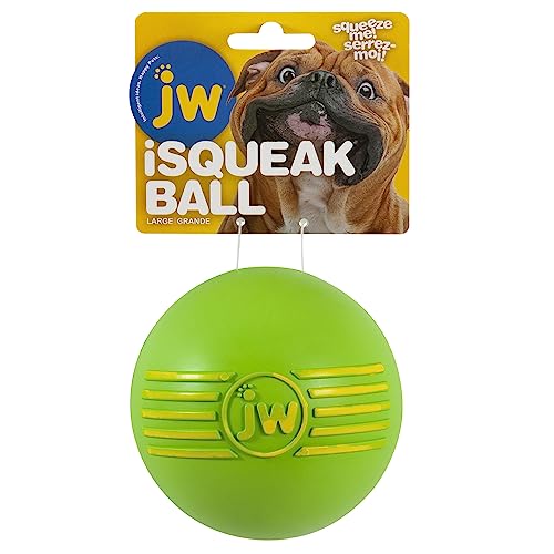 JW Pet Dog Isqueak Ball Large, Colors May Vary