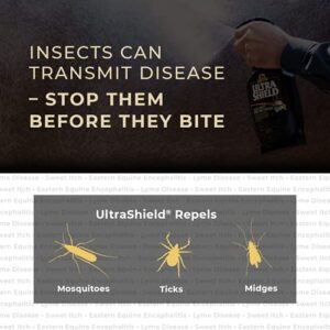 Absorbine UltraShield EX Insecticide Spray for Horses & Dogs, Kills & Repels Fly Tick Mosquito Flea Lice, Lasts Up to 17 Days, 32oz Quart Spray Bottle