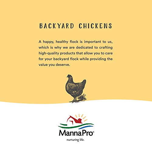 Manna Pro Crushed Oyster Shell - Calcium Supplement for Laying Hens - Chicken Feed for Egg-Laying Chickens - 5 lbs