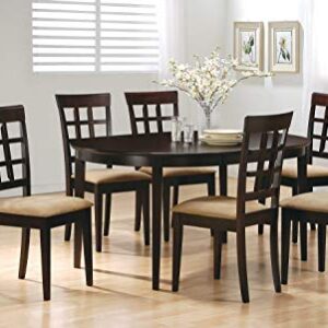 Coaster Home Furnishings 100770 Gabriel Oval Dining Table Cappuccino