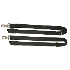 weatherbeeta replacement elastic leg strap 1 snap, black, pair