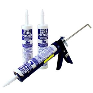 bird-x bird-proof® gel bird repellent, trial kit of 3 tubes