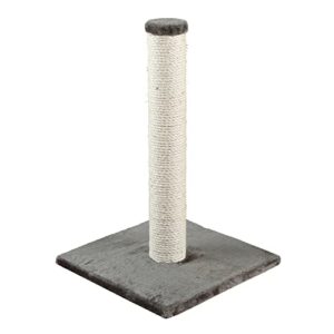 trixie parla scratching post, durable sisal rope, 24.5" tall, gray