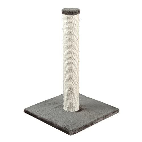 TRIXIE Parla Scratching Post, Durable Sisal Rope, 24.5" Tall, Gray