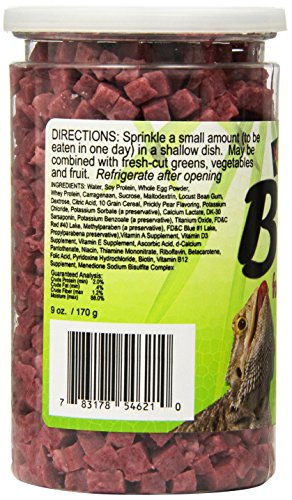 Nature Zone Snz54621 Bearded Dragon Bites Soft Moist Food, 9-Ounce