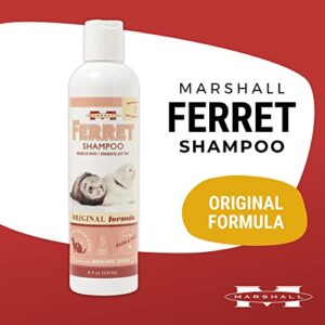 Marshall Pet Products Natural pH Balanced, Tearless Original Ferret Deodorizing Shampoo with Baking Soda, Baby Fresh Scent, 8 oz