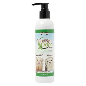 marshall pet products goodbye odor natural deodorizing water supplement with natural antioxidants, for ferrets, 8 oz