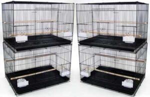 brand new lot of four aviary breeding bird cage 30x18x18blk