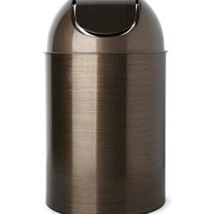 Umbra Mezzo Swing-Top Waste Can, 2.5-Gallon (10 L), Bronze