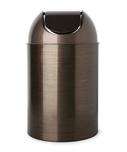Umbra Mezzo Swing-Top Waste Can, 2.5-Gallon (10 L), Bronze