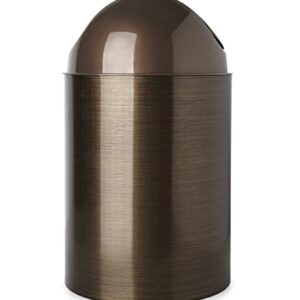 Umbra Mezzo Swing-Top Waste Can, 2.5-Gallon (10 L), Bronze