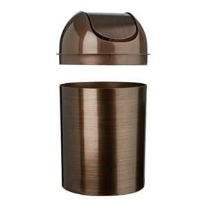 Umbra Mezzo Swing-Top Waste Can, 2.5-Gallon (10 L), Bronze