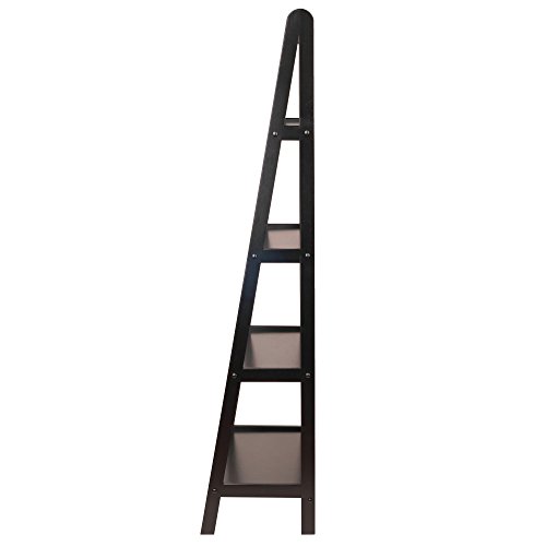 Winsome Wood 4-Tier A-Frame Shelf, Dark Espresso