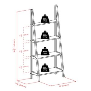 Winsome Wood 4-Tier A-Frame Shelf, Dark Espresso