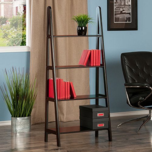 Winsome Wood 4-Tier A-Frame Shelf, Dark Espresso