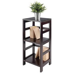 Winsome Leo model name 2 tier Shelving, Tall, Espresso