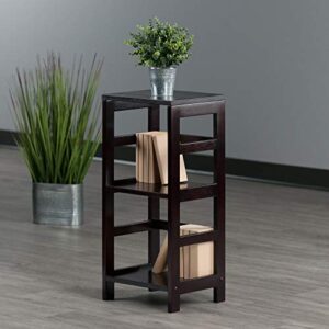 Winsome Leo model name 2 tier Shelving, Tall, Espresso