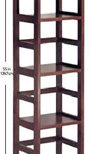 Winsome 4 tier Wood Leo model name Shelving, Small, Espresso